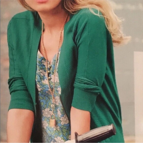 CAbi Banner Sweater Cardigan Exposed Zipper   Medium - Picture 2 of 6